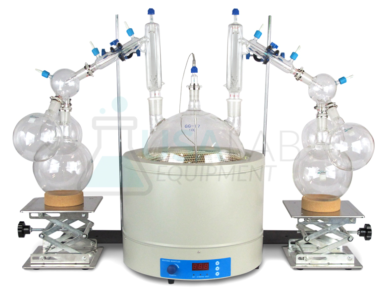 USA Lab Equipment 10000mL / 10L Dual Short Path Distillation Kit USA Lab