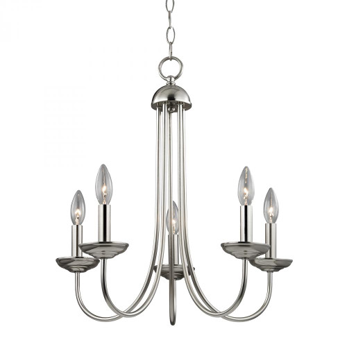 Chandeliers By Elk Cornerstone Williamsport 5 Light Chandelier In Brushed Nickel 20x23 1525CH/20 Chandeliers By Elk Cornerstone Williamsport 5 Light Chandelier In Brushed Nickel 20x23 1525CH/20
