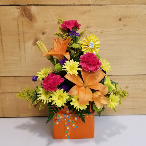 Set to Celebrate Birthday Bouquet (BD1) by Savilles Country Florist. Birthday Flowers and Gifts delivered to Buffalo NY and the surrounding area including Orchard Park, West Seneca, Hamburg, and East Aurora Set to Celebrate Birthday Bouquet (BD1) by Savilles Country Florist. Birthday Flowers and Gifts delivered to Buffalo NY and the surrounding area including Orchard Park, West Seneca, Hamburg, and East Aurora