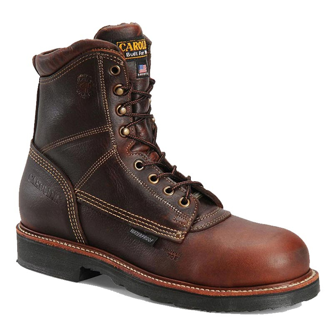 Carolina CA1816 USA SARGE HI Composite Toe Briar Pitstop Waterproof Work Boots - Family Footwear