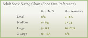 SmartWool Socks Size Chart