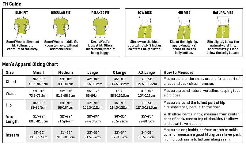 Smartwool Men S Socks Size Chart