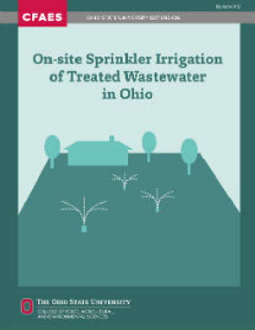 On-site sprinkler irrigation cover with house, trees and sprinkler graphic On-site sprinkler irrigation cover with house, trees and sprinkler graphic