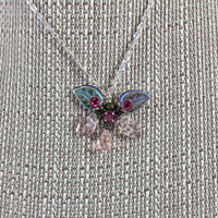 Classic Butterfly Necklace Rose 17" Classic Butterfly Necklace Rose 17"