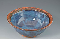 Handmade Pottery Small 7" Bowls - blue Handmade Pottery Small 7" Bowls - blue