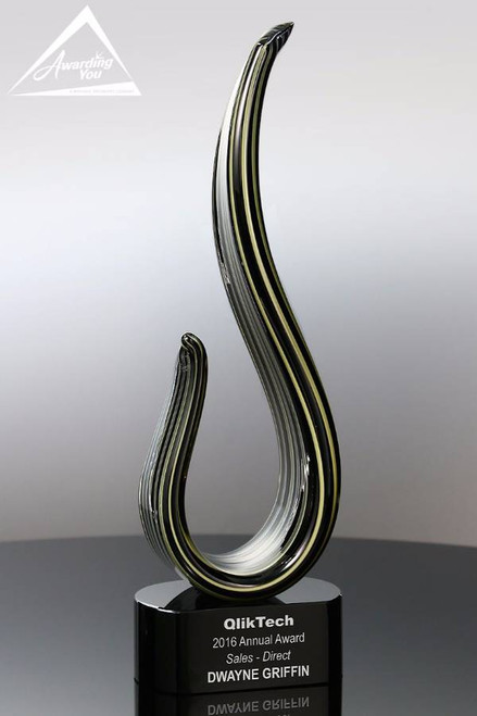 Parlance Art Glass Award Front View Parlance Art Glass Award Front View