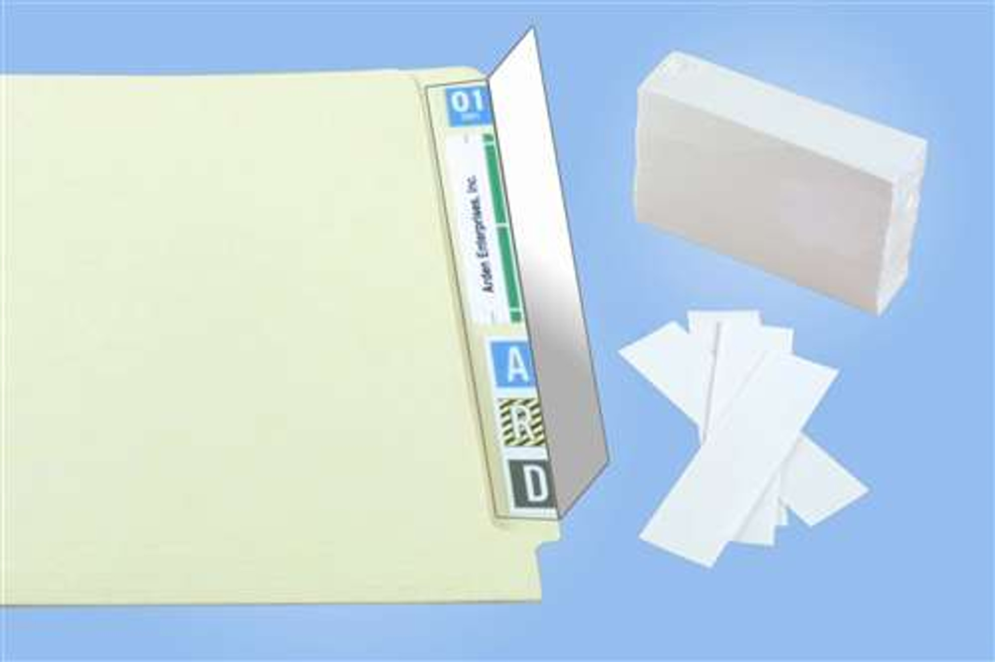 Name Label Folder Protectors AD28 Mylar Label Protector Clear