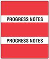 Patient Chart Index Tabs "Progress Notes" - Red - 1-1/2" H x 1-1/2" W - 102/Pack - 52100 Series 