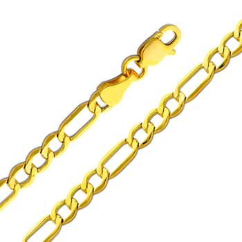 Yellow Gold Chain - 14 K. Figaro - 3.5 mm - CH157 Yellow Gold Chain - 14 K. Figaro - 3.5 mm - CH157