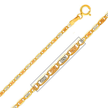 Yellow / White / Red Gold Chain - Valentino DC - 1.5 mm - CH118 Yellow / White / Red Gold Chain - Valentino DC - 1.5 mm - CH118