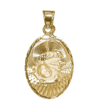 Yellow Gold Baptism Medal - 14 K - 1.7 gr. - V170 Yellow Gold Baptism Medal - 14 K - 1.7 gr. - V170