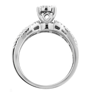White Gold Engagement Ring - 14K | 1.40 Ctw. - 59053 White Gold Engagement Ring - 14K | 1.40 Ctw. - 59053