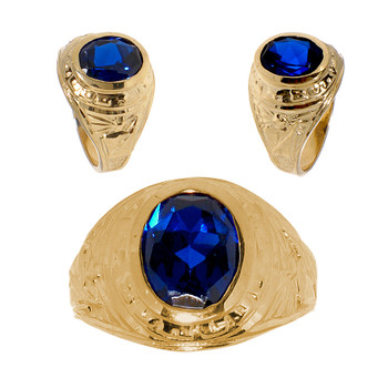 Graduation Ring / Yellow Gold -7.5 Gr. - ORO-P02 Graduation Ring / Yellow Gold -7.5 Gr. - ORO-P02