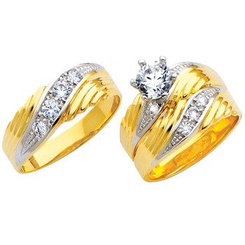 Yellow / White Gold Trio Set - TC145 Yellow / White Gold Trio Set - TC145