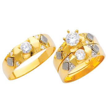 Yellow / White Gold Trio Set - TC215 Yellow / White Gold Trio Set - TC215