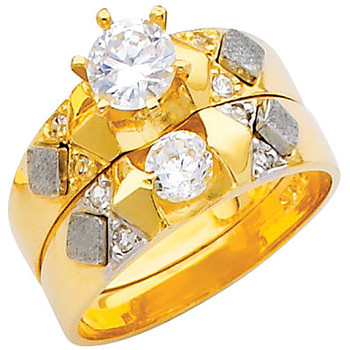 Engagement Ring / Wedding Band 14K 4.9 gr. - RG216 Engagement Ring / Wedding Band 14K 4.9 gr. - RG216