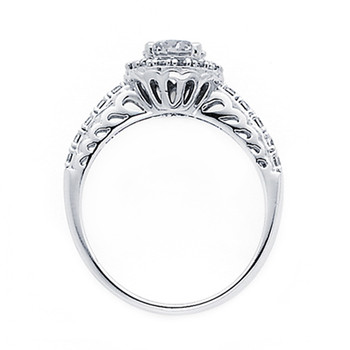 White Gold Engagement Ring - 14K 3.8 gr. - RG53 White Gold Engagement Ring - 14K 3.8 gr. - RG53
