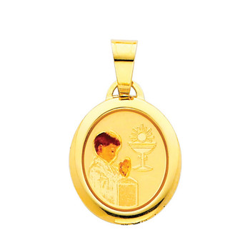 First Communion Gold Pendant - 14 K. 1.1 gr. - PT214 First Communion Gold Pendant - 14 K. 1.1 gr. - PT214