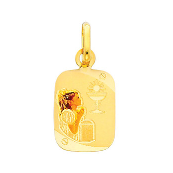 First Communion Gold Pendant - 14 K. 1.1 gr. - PT212 First Communion Gold Pendant - 14 K. 1.1 gr. - PT212
