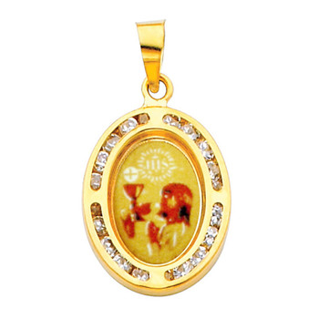 First Communion Gold Pendant - 14 K. 1.0 gr. - PT206 First Communion Gold Pendant - 14 K. 1.0 gr. - PT206