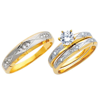 Yellow / White Gold Trio Set - TC137 Yellow / White Gold Trio Set - TC137