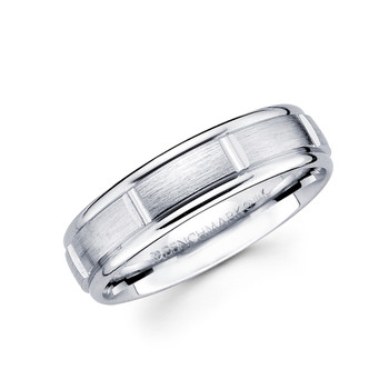 White gold wedding band - BC2-24 White gold wedding band - BC2-24