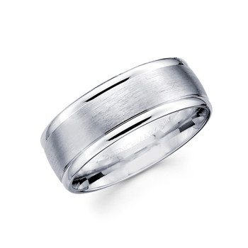 White gold wedding band - BC2-11 White gold wedding band - BC2-11