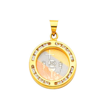 First Communion Gold Pendant - 14 K. 1.3 gr. - PT194 First Communion Gold Pendant - 14 K. 1.3 gr. - PT194