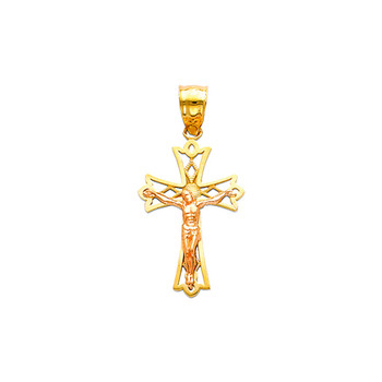 Yellow / Red Gold Cross - 14K - 1.2 gr. - PT79 Yellow / Red Gold Cross - 14K - 1.2 gr. - PT79
