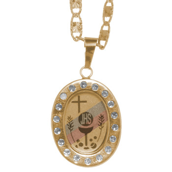 First Communion Gold Pendant - 14 K. 2 gr. - FC211 First Communion Gold Pendant - 14 K. 2 gr. - FC211