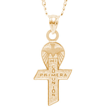 First Communion Gold Pendant - 14 K. 2.4 gr. - FC262 First Communion Gold Pendant - 14 K. 2.4 gr. - FC262