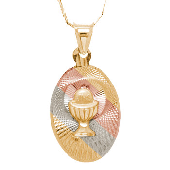 First Communion Gold Pendant - 14 K. 1.1 gr. - FC274 First Communion Gold Pendant - 14 K. 1.1 gr. - FC274