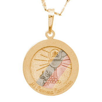 First Communion Gold Pendant - 14 K. 1.1 gr. - FC279 First Communion Gold Pendant - 14 K. 1.1 gr. - FC279