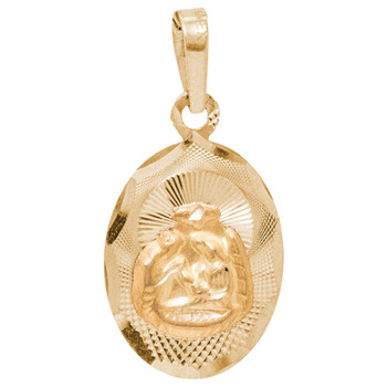 Yellow Gold Baptism Medal - 14 K - 1.9 gr. - BPT-572 Yellow Gold Baptism Medal - 14 K - 1.9 gr. - BPT-572