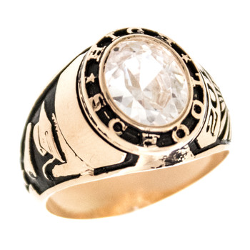 Graduation Ring / Yellow Gold - 9.7 Gr. - GDR-321 Graduation Ring / Yellow Gold - 9.7 Gr. - GDR-321