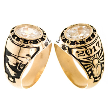 Graduation Ring / Yellow Gold - 9.7 Gr. - GDR-321 Graduation Ring / Yellow Gold - 9.7 Gr. - GDR-321