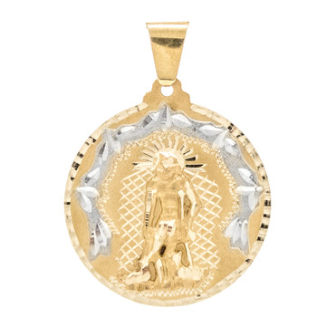 Yellow / White Gold Medal - Saint Lazarus - 14 K - RP163 Yellow / White Gold Medal - Saint Lazarus - 14 K - RP163