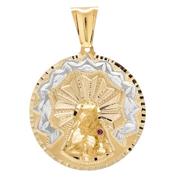 Yellow / White Gold Medal - St Barbara - 14 K - RP164 Yellow / White Gold Medal - St Barbara - 14 K - RP164