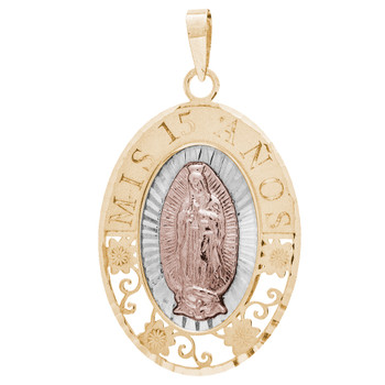 Gold Quinceanera Pendant - 14K - XVP-101 Gold Quinceanera Pendant - 14K - XVP-101