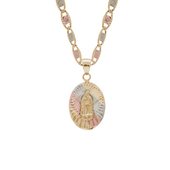 Yellow / White / Red Gold Medal - Virgen Guadalupe - 14 K - RP205 Yellow / White / Red Gold Medal - Virgen Guadalupe - 14 K - RP205