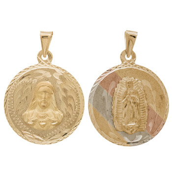 Yellow / White / Red Gold Medal - 2 Sides - 14 K - RP209 Yellow / White / Red Gold Medal - 2 Sides - 14 K - RP209