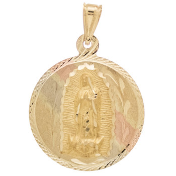 Yellow / White / Red Gold Medal - Virgin Mary - 14 K - RP213 Yellow / White / Red Gold Medal - Virgin Mary - 14 K - RP213