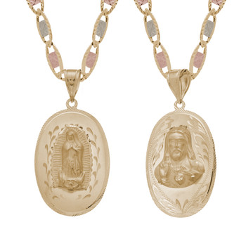 Yellow Gold Medal - 2 Sides - 14 K - RP218 Yellow Gold Medal - 2 Sides - 14 K - RP218