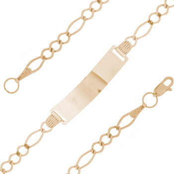 Yellow Gold Bracelet – Baptism -5 in - BB352 Yellow Gold Bracelet – Baptism -5 in - BB352
