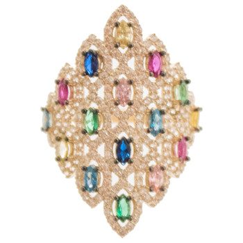 Yellow Gold Ring - CZ - 14 K - RGO255 Yellow Gold Ring - CZ - 14 K - RGO255