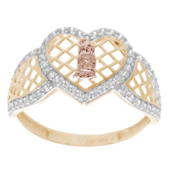 Yellow, Red & White Gold Ring with CZ - 14 K - RGO263
Virgin Mary Yellow, Red & White Gold Ring with CZ - 14 K - RGO263
Virgin Mary