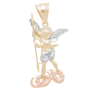 Yellow, White and Red Gold Saint Michael Pendant - 14 K - PTR571
3 gold pendant
14 K.| 8.5 gr.
Yellow, White and Red Gold Saint Michael Pendant - 14 K - PTR571
3 gold pendant
14 K.| 8.5 gr.