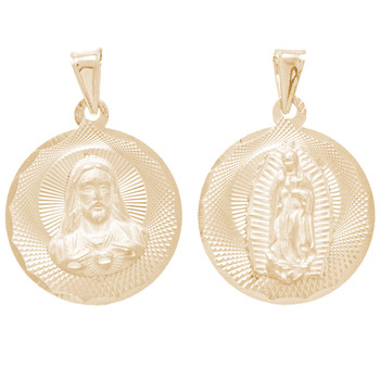 Yellow Gold Medal - 2 Sides - 14 K - RP263
Jesus Christ / Virgin Mary Yellow Gold Medal - 2 Sides - 14 K - RP263
Jesus Christ / Virgin Mary