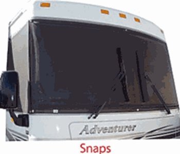 Protex 85% Custom RV Windshield Cover Kit With Snaps Protex 85% Custom RV Windshield Cover Kit With Snaps