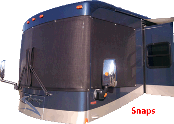 Suntex 90% Custom RV Windshield Cover Kit With Snaps Suntex 90% Custom RV Windshield Cover Kit With Snaps